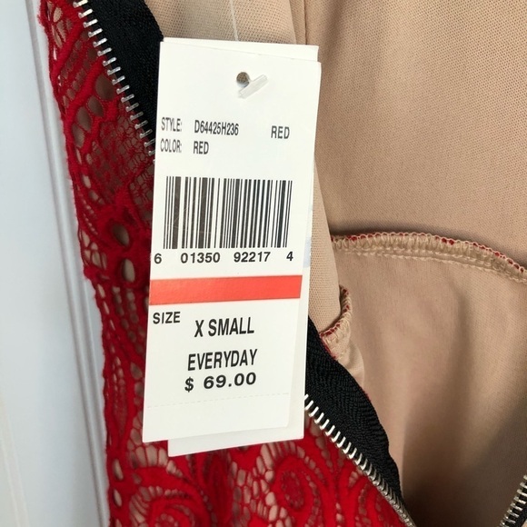 Speechless Red Lace Fit and Flare Dress Sz XS - Picture 11 of 14